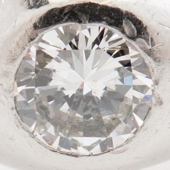 Ring in platinum set with a round brilliant-cut diamond, Harry Hermansson Stockholm 1958.
