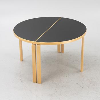 Alvar Aalto, a set of two model 95 tables, Artek, Finland.