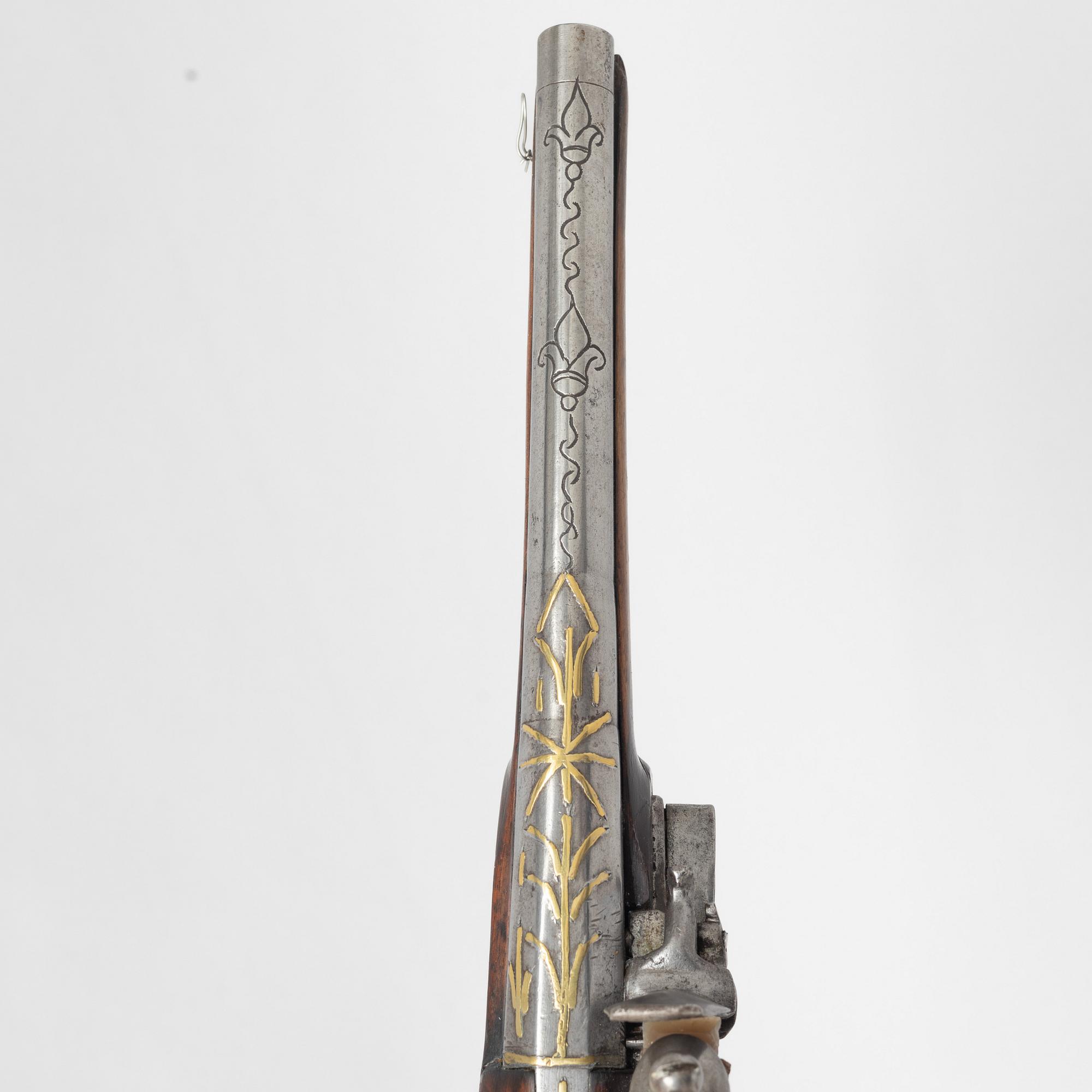 Flintlock pistol, 1820s.