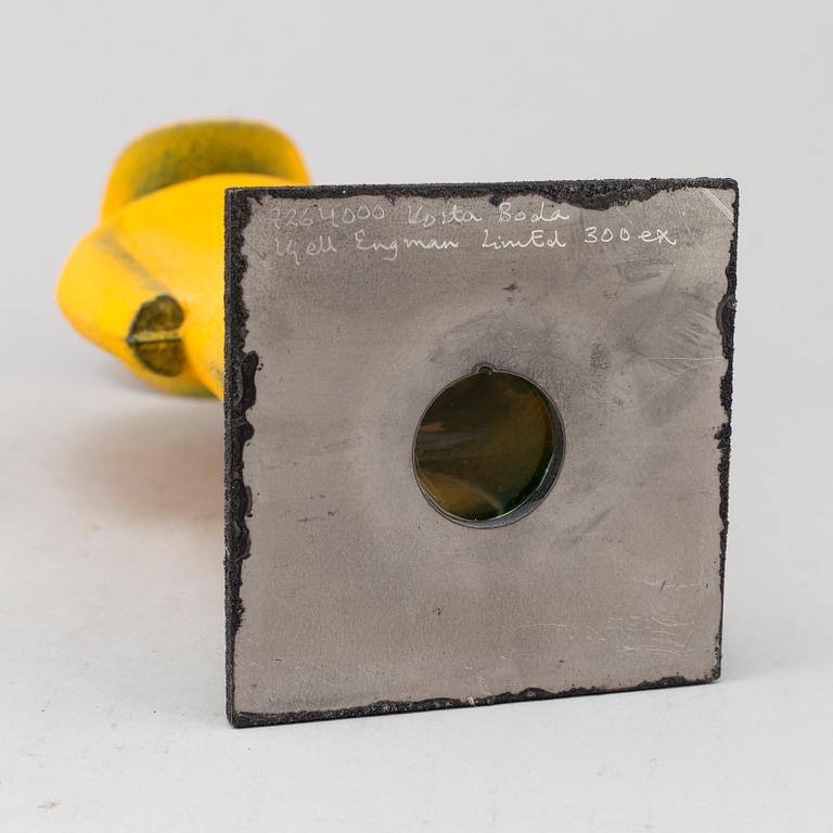 A Kjell Engman glass sculpture. Signed. Kosta Boda Limited edition.