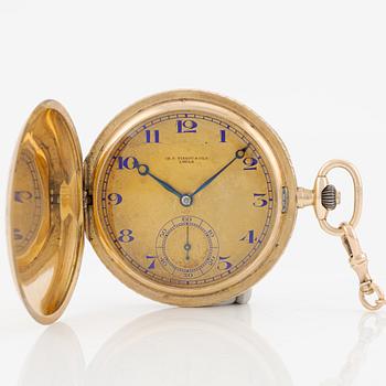 Ch. F. Tissot & Fils, pocket watch, 50 mm, hunter case.