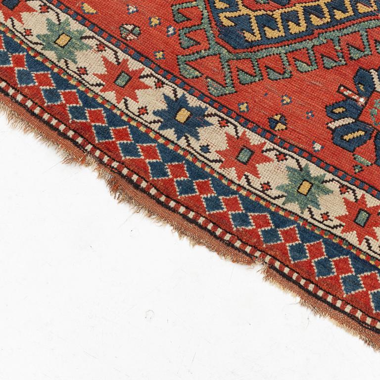 Rug, Antique Kazak,circa 180 x 100-110 cm.