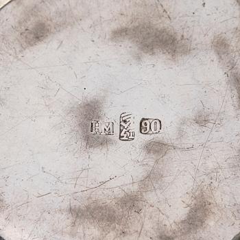 Lockask, silver, Wang Hing & Co, Kina, 1854-1925.