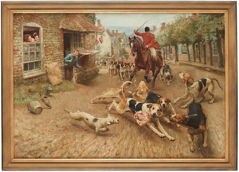 Alfred William Strutt, The Fox Hunt - the theft.