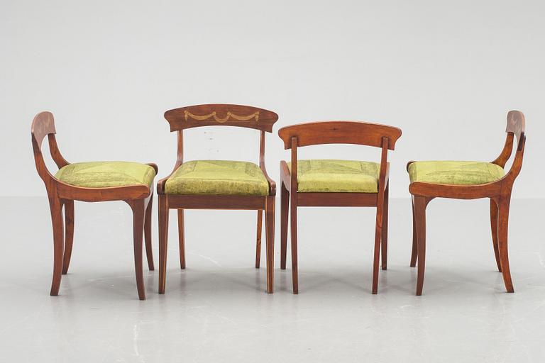 STOLAR, 4 stycken 1800-talets senare del.