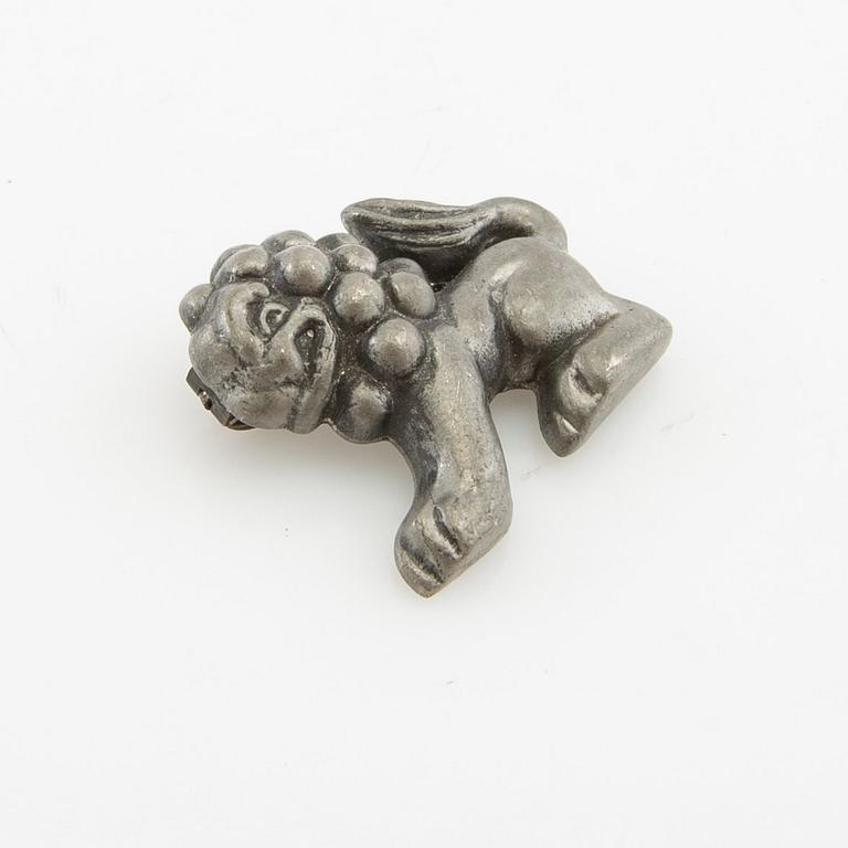 Anna Petrus, Brooch in pewter, for the company Svenskt Tenn.