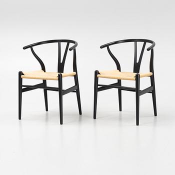 Hans J Wegner, a set of eight model CH24 armchairs, Carl Hansen, Denmark.