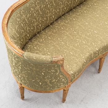 A Gustavian style sofa, 19th century.