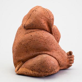 STIG BLOMBERG, Skulptur, terracotta, signerad.