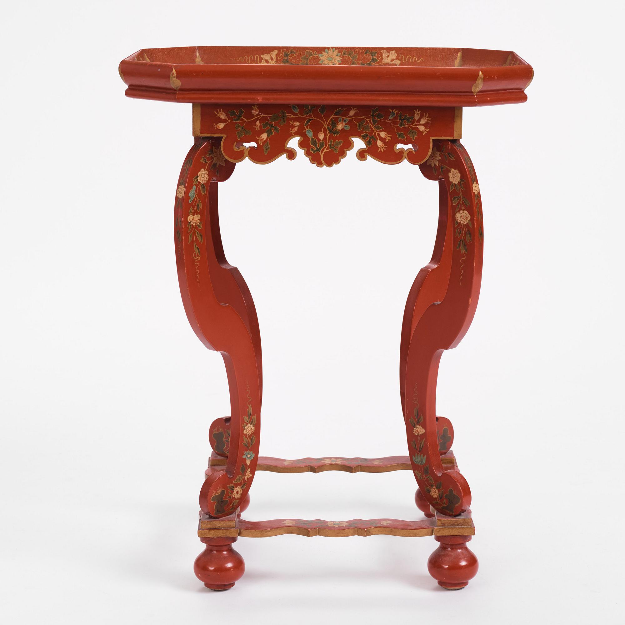 A chinoiserie table, 20th Century.