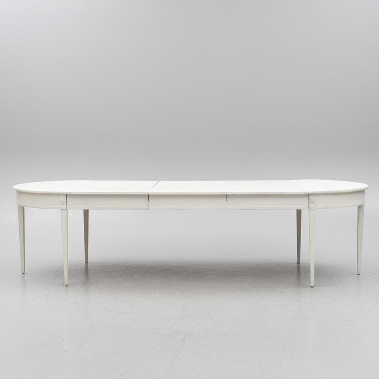 Dining table, Gustavian style, 19th century.
