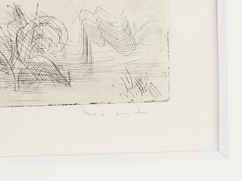 Max Ernst, etching, 1932, signed in pencil 2 état 1/2.