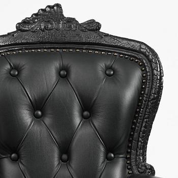 Maarten Baas, a pair of “Smoke Armchairs”, Moooi, the Netherlands, post 2002.