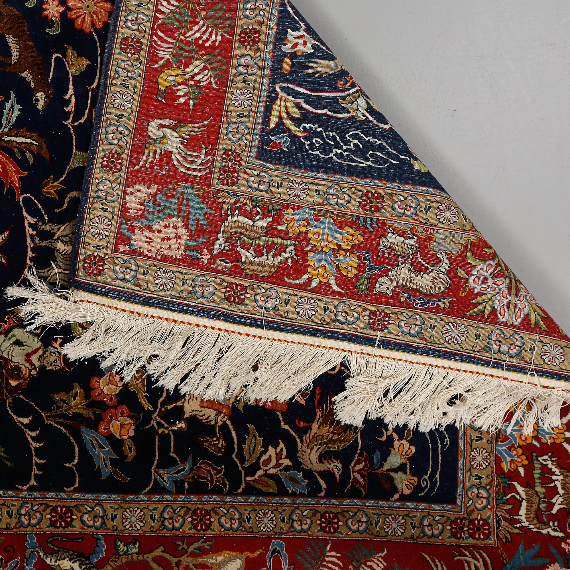 MATTA, troligen Ghom, figural, sent 1900-tal, ca 202 x 139 cm.