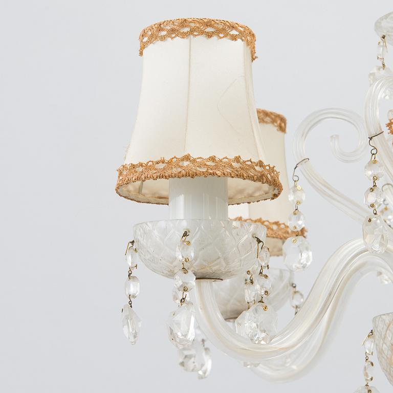 Chandelier, later half of the 20th century.