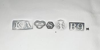 SKÅL, silver, K Andersson, Stockholm 1952. Vikt ca 304 gram.