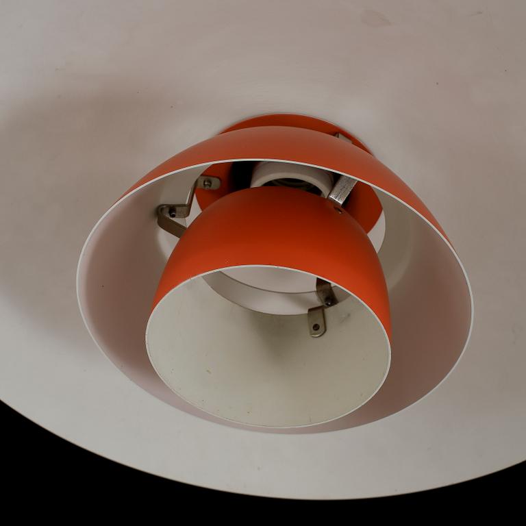 TAKLAMPA, PH-4, Poul Henningsen för Louis Poulsen, Danmark, 1900-talets andra hälft, höjd ca 20 cm.
