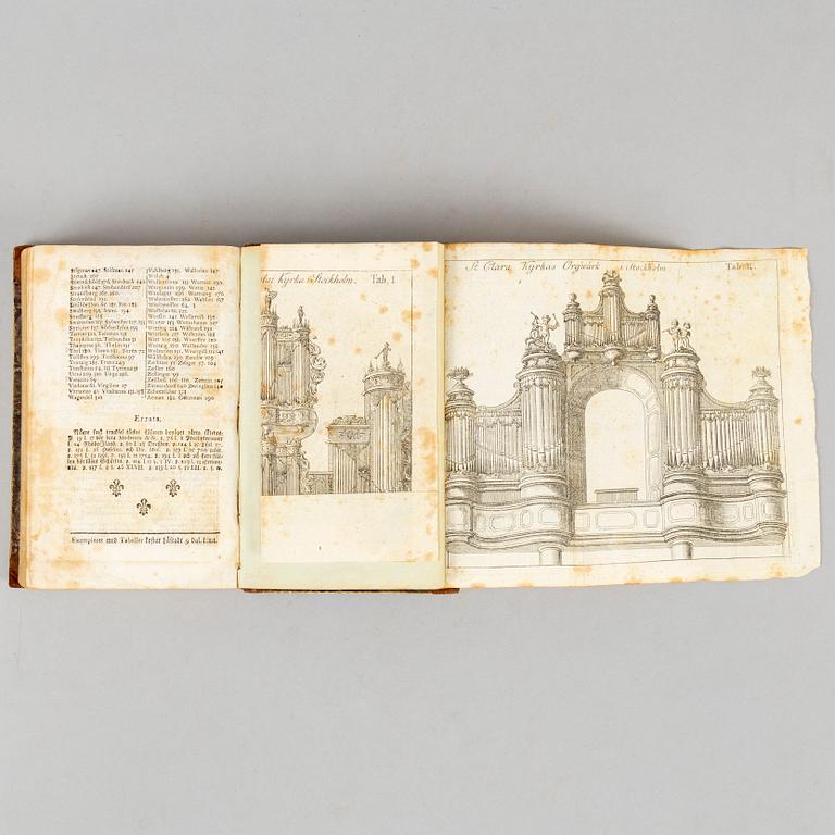 Dissertation about Musical instruments, esp. organs, 1773.