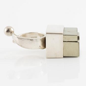 Jan-Christer Lundqvist, ring, sterlingsilver med pyrit, Skövde.