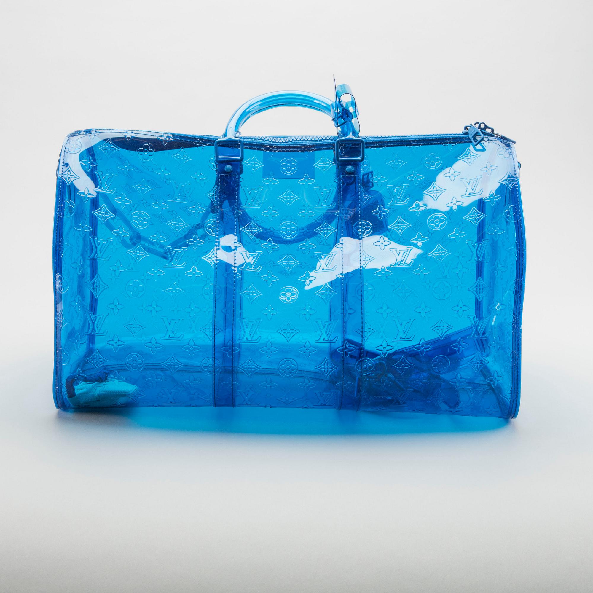 LOUIS VUITTON, bag, Virgil Abloh 'Keepall', Monogram Bandouliere 50 Blue.