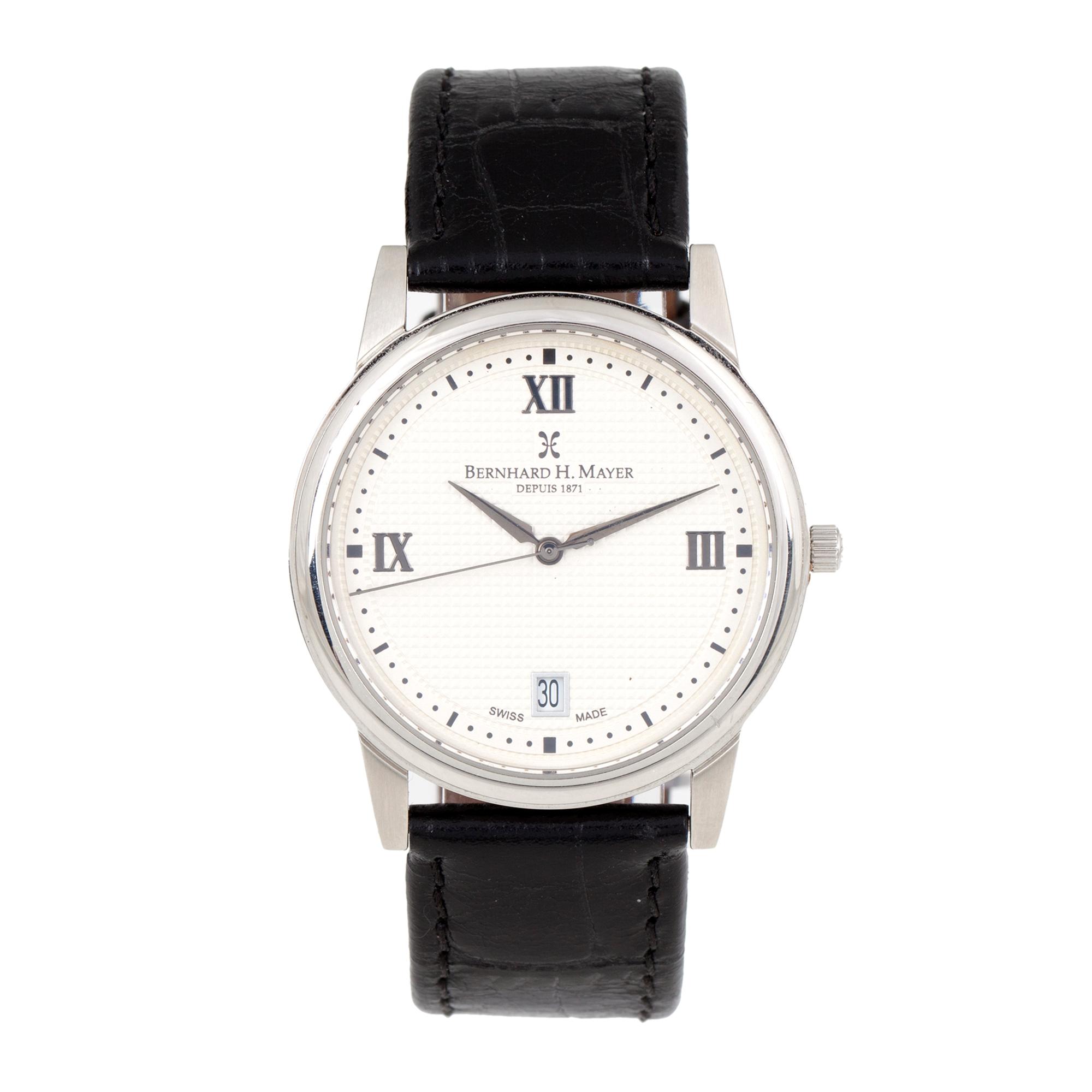 BERNHARD H. MAYER, Ultra Slim - Series II, wristwatch, 37 mm,