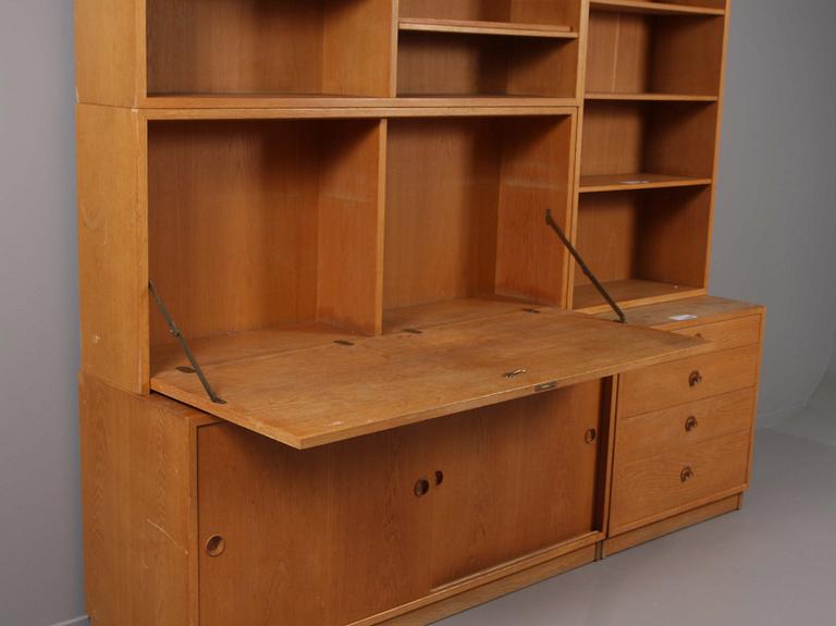 BOKHYLLESYSTEM, 7 delar, "Öresund", Börge Mogensen, Karl Andersson & Söner.