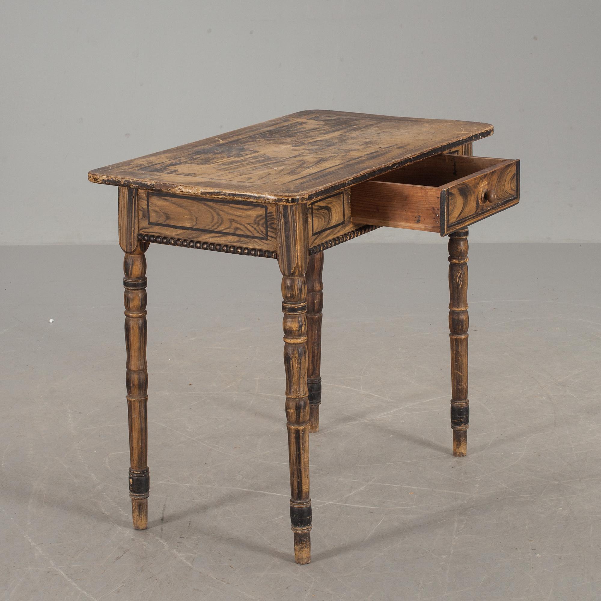 BORD med LÅDA,  1800-talets andra hälft.