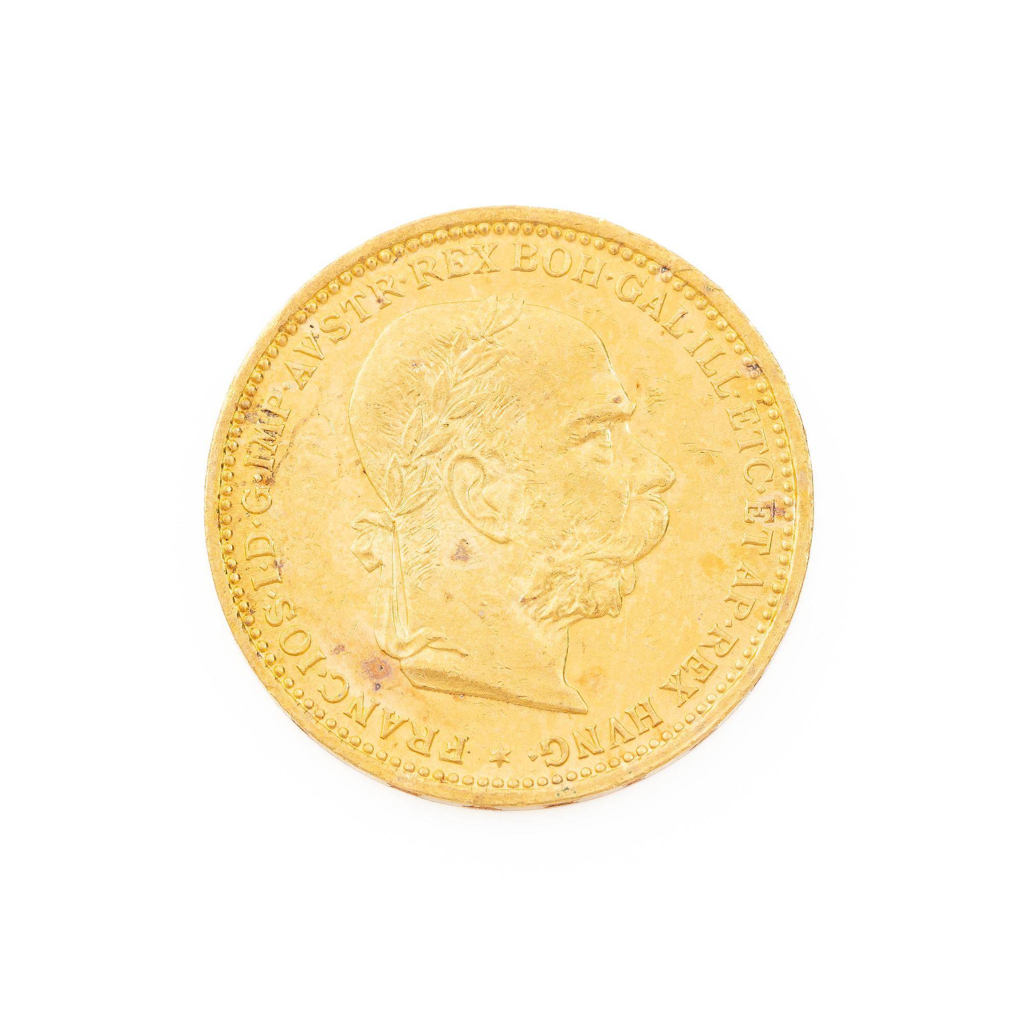Gold coin, Austria-Hungary, 20 Corona, 1893.
