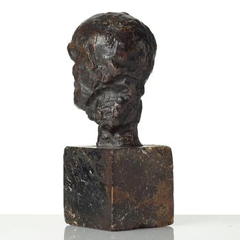 AUGUSTE RODIN, Skulptur, brons. Signerad och med gjutarstämpel. Höjd 12,5 cm (inkl. sockel 20,5 cm).