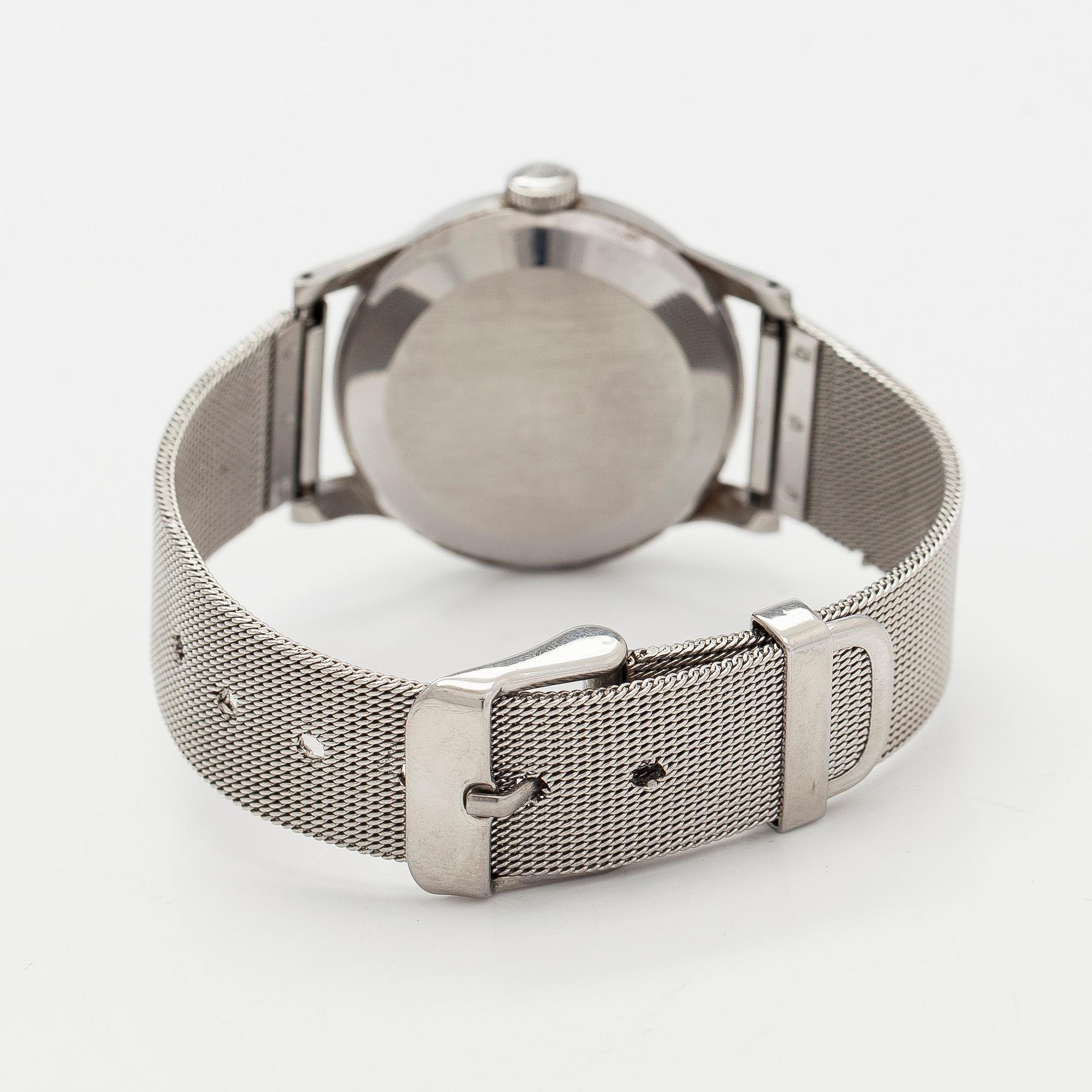 International Watch Co., IWC, rannekello, 34 mm, teräs, manuaalinen, 1950-luku.