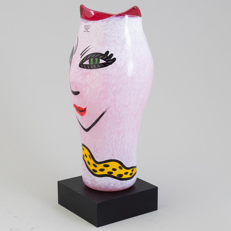 ULRICA HYDMAN-VALLIEN, vas, glas, Artist Collection, signerad. Kosta Boda.