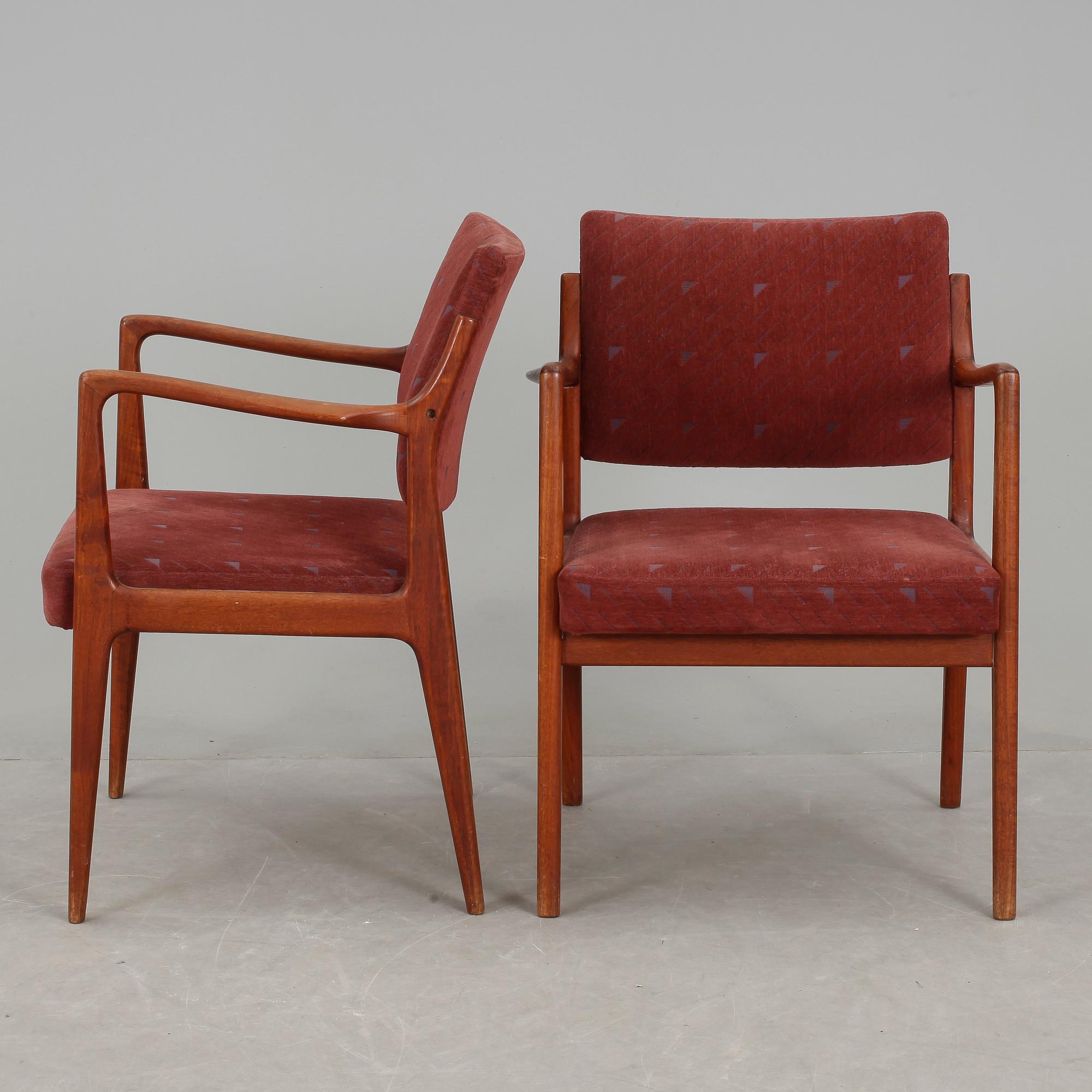 KARMSTOLAR, ett par, Karl-Erik Ekselius, 1960-tal.