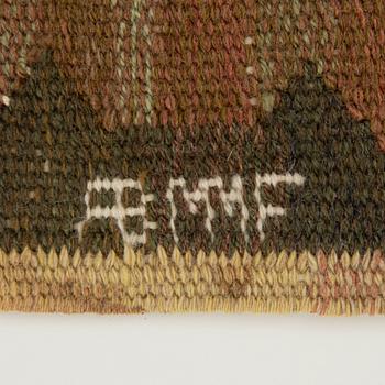 Märta Måås-Fjetterström, tapestry, "The Meadow", tapestry technique, approx. 34 x 55 cm, signed AB MMF.