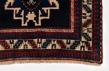 A Lesghi rug, North East Caucasus, signed, c. 230 x 135 cm.