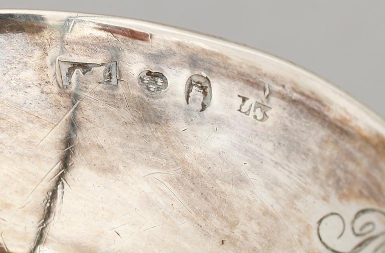 SÅSSLEV, silver, 1800-tal.