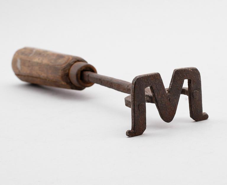 BRÄNNJÄRN, smide, 1700-/1800-tal.