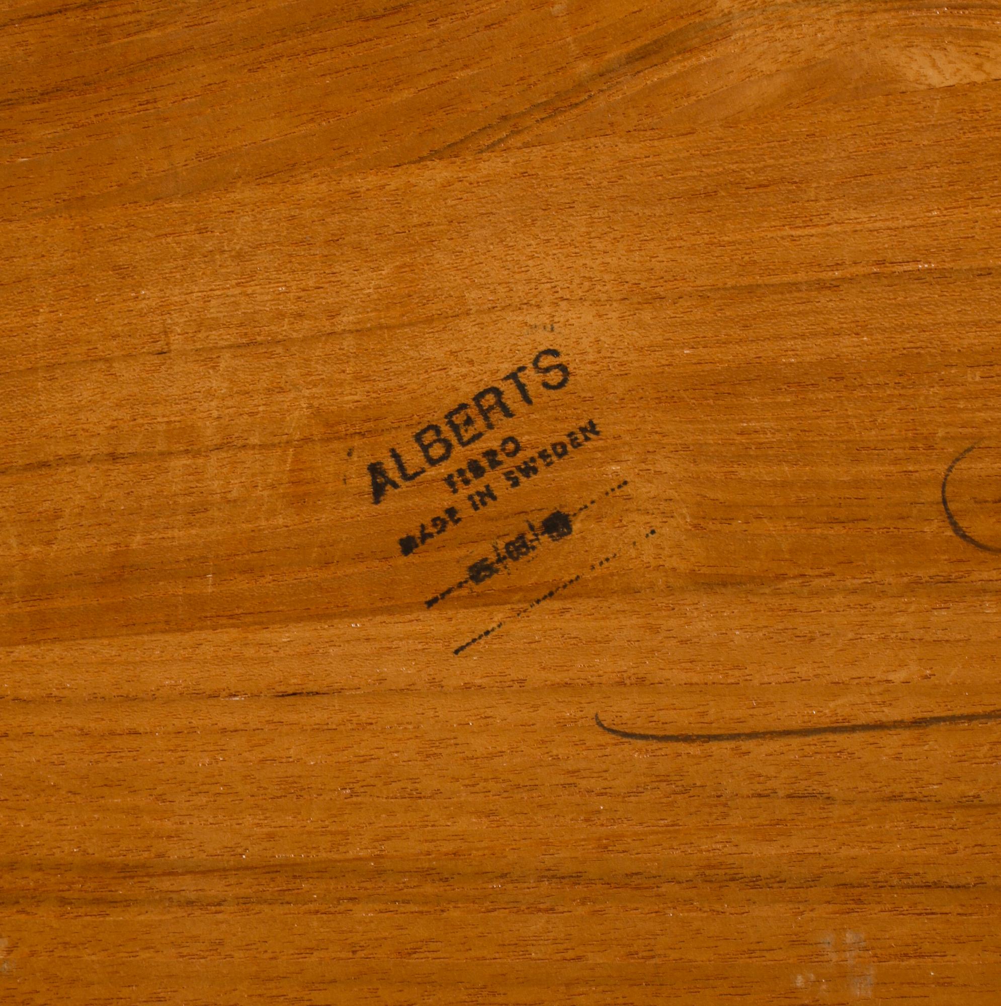 SOFFBORD, teak, Alberts, 1950/60-tal.