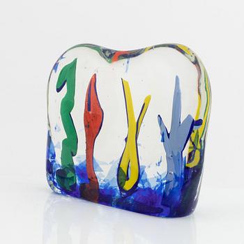 Riccardo Licata, skulptur, glas, signerad Riccardo Licata och numrerad 6/6.
