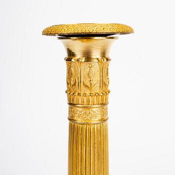 A pair of Empire candle sticks first half of the 19th century.