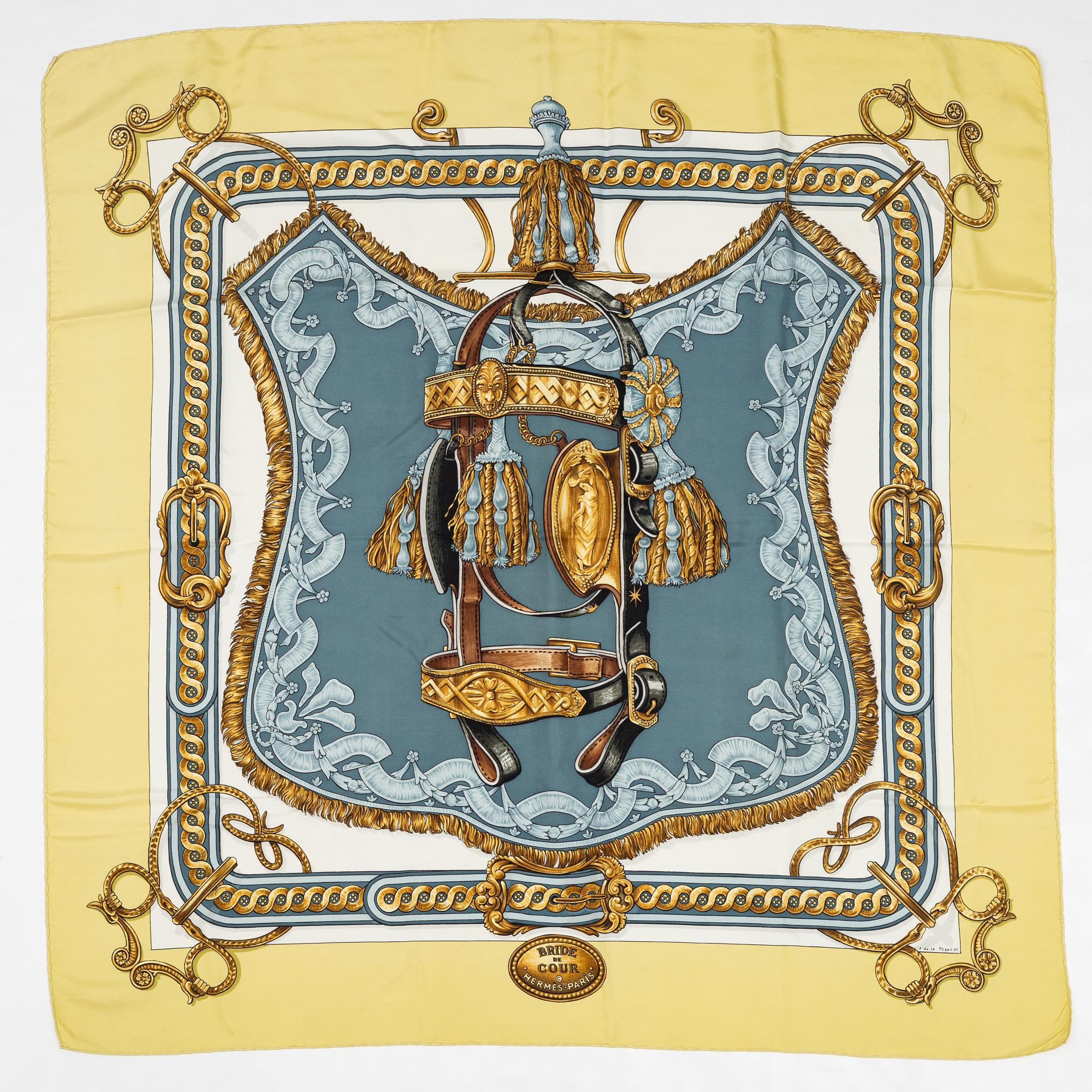 Hermès, scarf, "Bride de Cour".