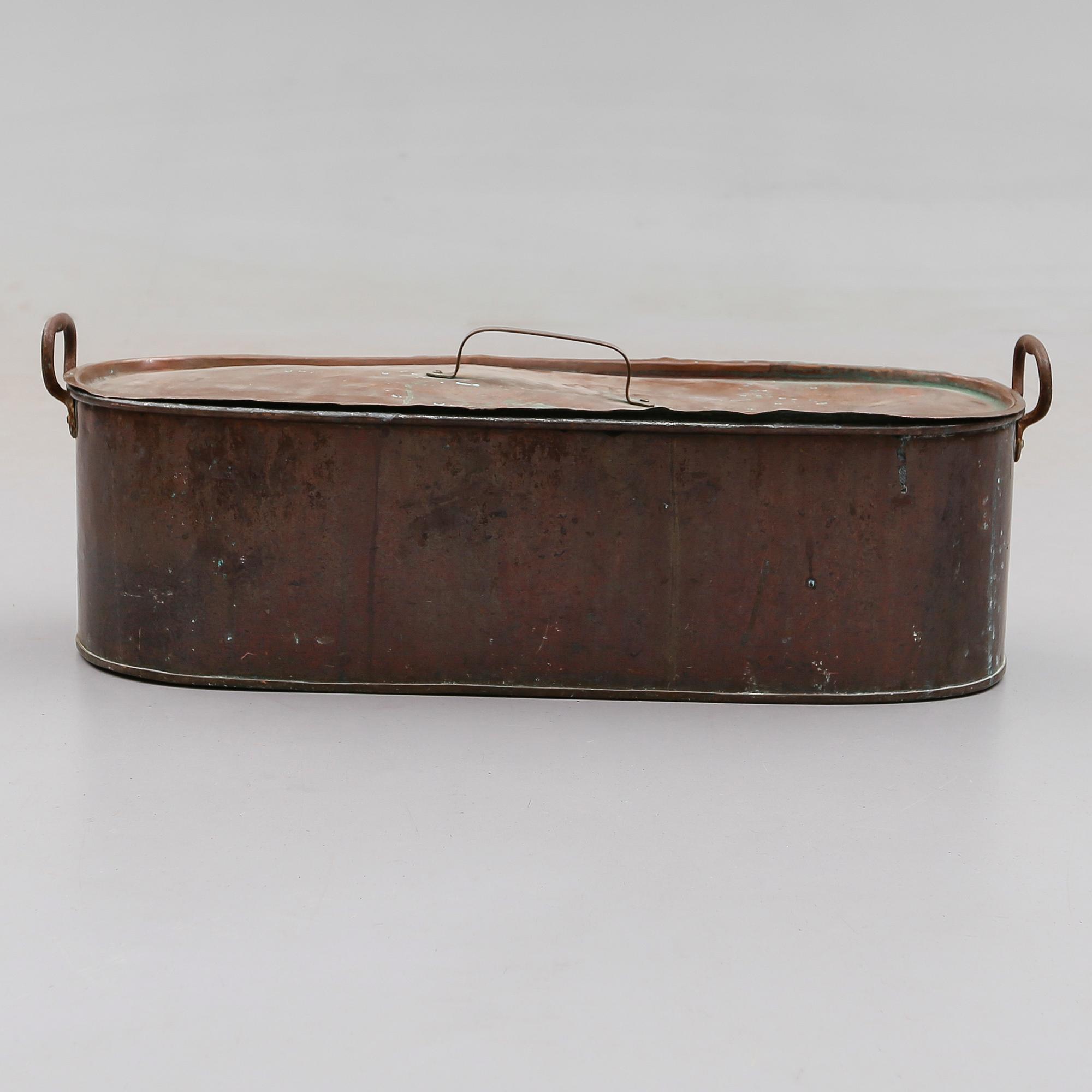 FISKGRYTA, koppar, 1800-tal.