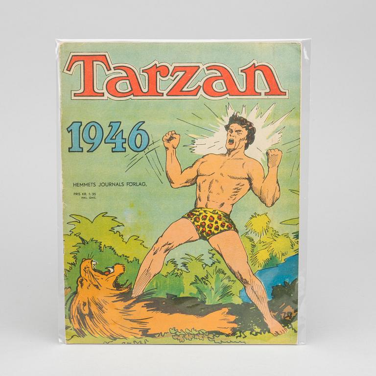 SERIETIDNING, TARZAN, Utgiven av Hemmets Journal, 1946.