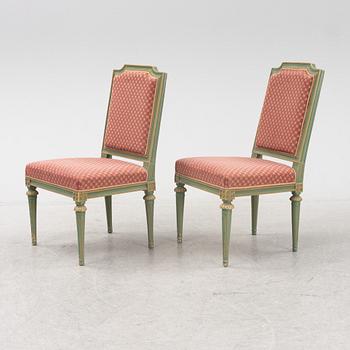 A pair of Gustavian-style chairs, 19th/20th Century.