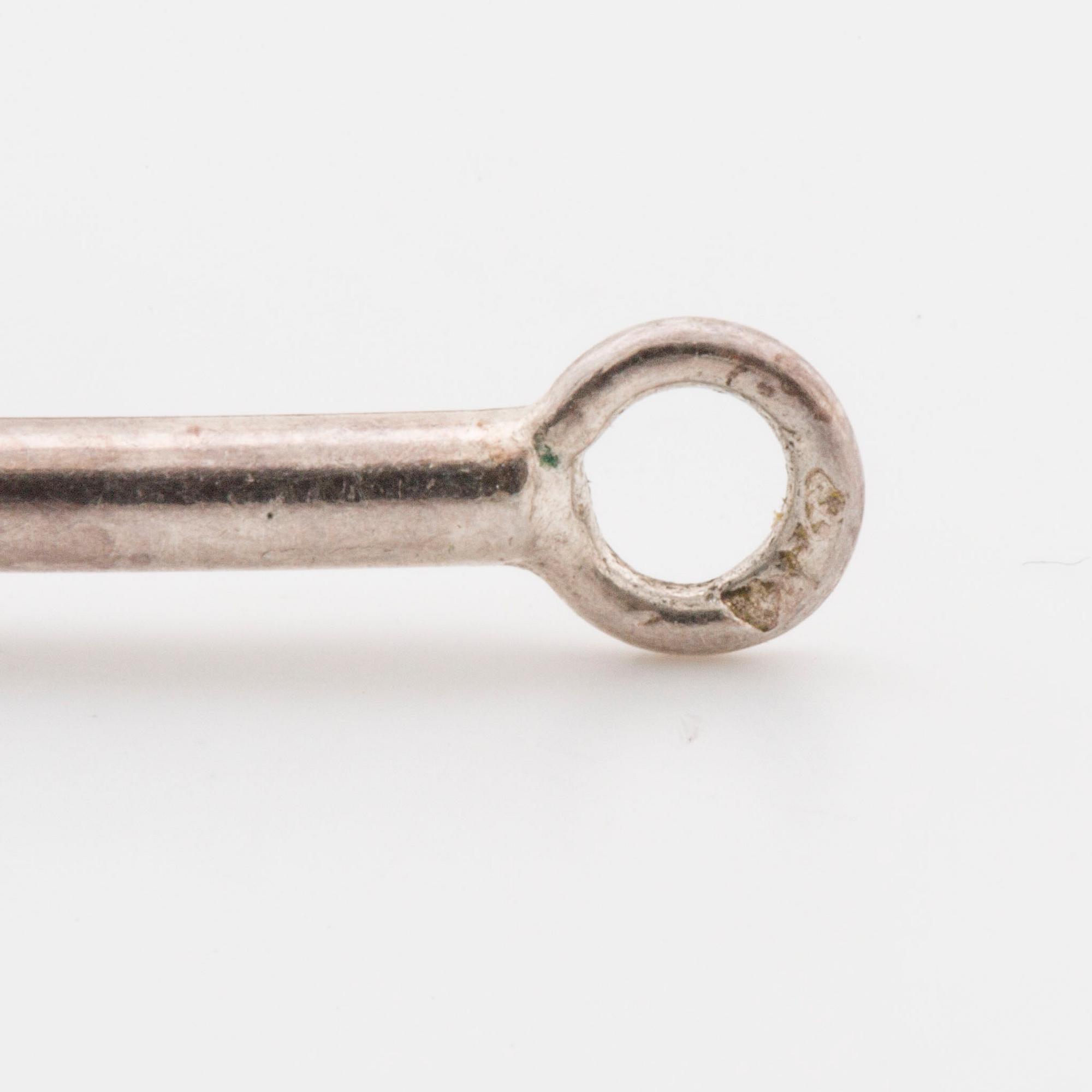 NECKLACE and BANGLE, silver and amber, Poland, W. Kruk.