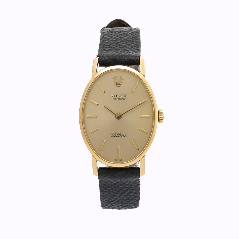 ROLEX CELLINI damarmbandsur 18K guld, 22,5 x 29 mm.