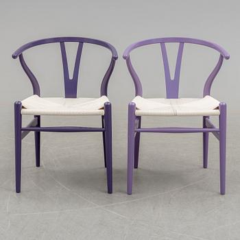 HANS J WEGNER, a pair of 'Y' chairrs from Carl Hansen & Søn, Denmark, 21st Century.