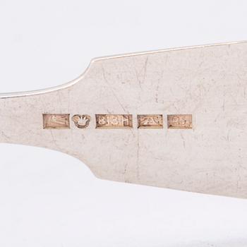 A 89-piece set of 'Helsinki' silver cutlery in wooden case, mark of Oskar Lindroos, Helsinki 1917-1925.