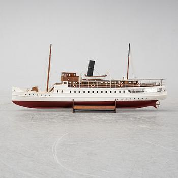 An end of the 20th Century ships scale model of the steamer 'Bohuslän'.