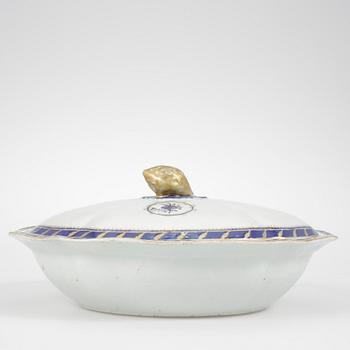 LOCKKAROTT, kompaniporslin, Kina, 1700-tal.