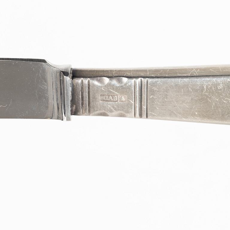 Jacob Ängman, bestickservis, 61 delar, silver, "Rosenholm", GAB, Eskilstuna, 1975-80.